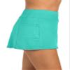 24th & Ocean Women's Swim Skort Swimsuit Bottom, Aquamarine//Solids, 14 view 3