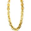LCPQMZGH Jumbo Plastic Chain Necklace Hip Hop Rapper Gold Chain for Men Halloween Costume Accessory, Gold, 35.4 Inch view 1