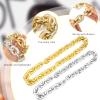 LCPQMZGH Jumbo Plastic Chain Necklace Hip Hop Rapper Gold Chain for Men Halloween Costume Accessory, Gold, 35.4 Inch view 4