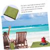 WOONEKY 1pc Oxford Cloth Mat for Camping Hiking Beach Outdoor Events Portable Ground Mat Army Green Multi-Functional and view 4