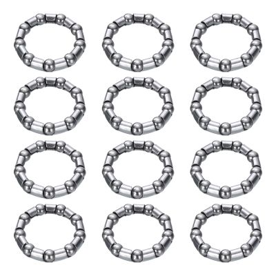 uxcell Bicycle Crank Ball Bearing 2/7Inch (8mm) x 9 Balls, 2pcs Replacement Ball Bearings for Mountain Bottom Bracket Bearings Bike Wheel Frame Bearing Repair