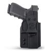 Glock 19 Holster IWB Kydex Holster. Fit: Glock 19, 23, 26, 27, 32, 33, 19X, 45 Pistol. Concealed Carry Holster G19 Adjustable Cant & Retention, Ambidextrous (Black) view 1