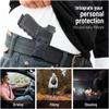 Glock 19 Holster IWB Kydex Holster. Fit: Glock 19, 23, 26, 27, 32, 33, 19X, 45 Pistol. Concealed Carry Holster G19 Adjustable Cant & Retention, Ambidextrous (Black) view 4