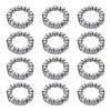 uxcell Bicycle Crank Ball Bearing 2/7Inch (6.35mm) x 9 Balls, 2pcs Replacement Ball Bearings for Mountain Bottom Bearings Bike Wheel Frame Bearing Repair view 1