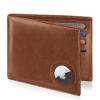 GIPUSSON Slim Leather Wallet for Men Airtag Hidden, Large Bifold Mens Wallet RFID Blocking with ID Windows, Credit Card Holder for Men Wallet view 1