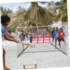 BRIGHTFUFU 9holes Softball Baseball Pitching Mat Adjustable Height Practice Net for Skill Development for Pitchers and Training view 4