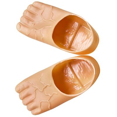 Hemoton Feet Shoes Funny Realistic Monster Feet Slippers Adult Bigfoot Shoe Covers for Halloween Giant Feet Slippers Costume 1 Pair Large Cartoon Props