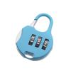 3 Dial Digit Mini Combination Code Lock Zinc Alloy Diary Protector Travel Luggage Suitcase Password Padlock Locker Case Lock 1Pcs(Blue) view 1