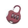 3 Dial Digit Mini Combination Code Lock Zinc Alloy Diary Protector Travel Luggage Suitcase Password Padlock Locker Case Lock 1Pcs(Red) view 1
