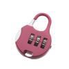 3 Dial Digit Mini Combination Code Lock Zinc Alloy Diary Protector Travel Luggage Suitcase Password Padlock Locker Case Lock 1Pcs(Pink) view 1