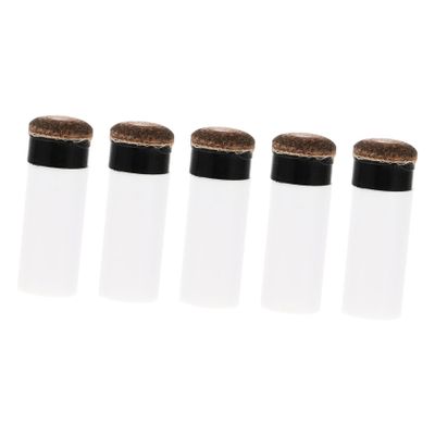WHAMVOX 5pcs Billiard Cue Tips Durable Replacement Tips for Pool Ferrule Snooker Accessories for Enhanced Control and Long-Lasting Performance