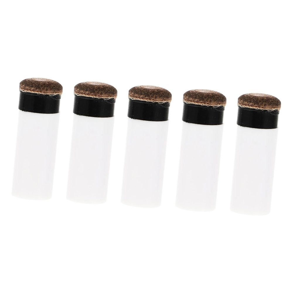 WHAMVOX 5pcs Billiard Cue Tips Durable Replacement Tips for Pool Ferrule Snooker Accessories for Enhanced Control and Long-Lasting Performance