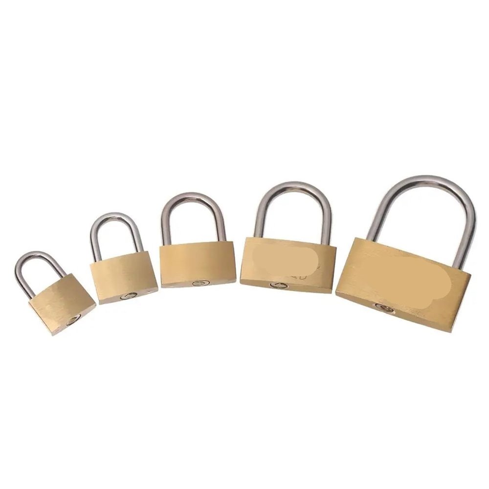 Small Copper Lock with 2Keys Luggage Case Brass Padlock Mini Travel Suitcase Security Tool Locker Case Supply Lock Hardware 1Pcs(1.8x3cm)