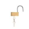 Small Copper Lock with 2Keys Luggage Case Brass Padlock Mini Travel Suitcase Security Tool Locker Case Supply Lock Hardware 1Pcs(1.8x3cm) view 3