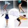 WHAMVOX 1pair Ice Skate Boot Covers Elastic Skating Accessories for Hockey and Figure Skates Comfortable for Ice Skating Boots White Rhinestones view 4