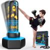 ODOSOLA 67'' Inflatable Punching Bag Freestanding for Kids Aged 3-12  Heavy Duty Boxing Set for Karate & Taekwondo, Stable Boxing Bag Active kids Toy, Christmas Birthday Gift for Boys and Girls, Blue view 1