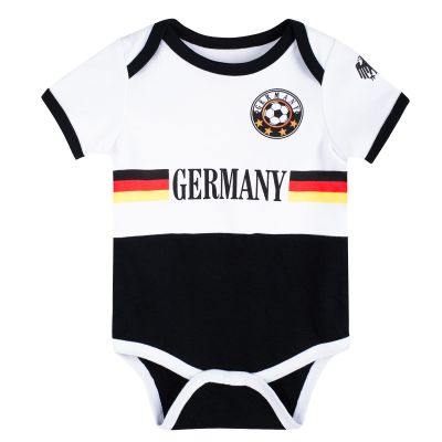 Cnins 3-6 Months German Football Baby Outfits - Unisex Soccer Onesie Bodysuit for Infant Boys & Girls (CN-NGE, 6M)