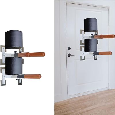 Wrobelax Wing Chun Dummy Martial Arts Wooden Training Equipment Wall Mount with Spring - Portable Kickboxing Boxing Karate Dummy for Replace Punching Arms Dummies Pads