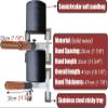 Wrobelax Wing Chun Dummy Martial Arts Wooden Training Equipment Wall Mount with Spring - Portable Kickboxing Boxing Karate Dummy for Replace Punching Arms Dummies Pads view 3