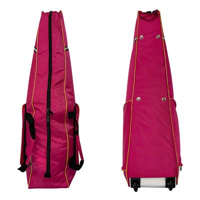 FZYUAN Fencing Sword Bag with Wheels, Fencing Equipment Roller Storage Bag, Waterproof Oxford, Lightweight Fencing Bag for Epee Saber Foil and Fencing Equipment,Rose