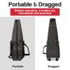 FZYUAN Fencing Sword Bag with Wheels, Fencing Equipment Roller Storage Bag, Waterproof Oxford, Lightweight Fencing Bag for Epee Saber Foil and Fencing Equipment,Rose view 3