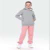 Flygo Unisex Boys Girls Fleece Lined Sherpa Hoodie Kids Warm Winter Hoodies Pullover Hooded Sweatshirt(LightGrey-XS) view 3
