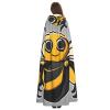 WHJYMX Cute yellow bee Printing Halloween Adult Hooded Cloak for Party Decoration and Costumes view 4