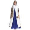 WHJYMX cute Cartoon Hedgehog Printing Halloween Adult Hooded Cloak for Party Decoration and Costumes view 2