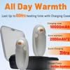 AI Hand Warmers Rechargeable 2 Pack, 4000mAh Hand Warmers with 10000mAh Charging Case, 60Hrs Long Heating Electric Hand Warmer,Pocket Hand Warmer for Christmas,Camping,Hunting view 2