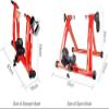 Dntum Bicycle Turbo Trainer,Magnetic Bike Trainer Stand - Riding Training Platform - Bicycle Turbo Trainer Bike Trainer Exercise Fitness Stationary Frame for Mountain & Road Bikes Yellow view 4