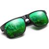 YOZISS Polarized Sunglasses UV400 for Men & Women | Lightweight TR-90 Frame with Anti-Glare, Driving Cycling Fashion Glasses (Green) view 1