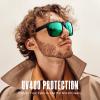 YOZISS Polarized Sunglasses UV400 for Men & Women | Lightweight TR-90 Frame with Anti-Glare, Driving Cycling Fashion Glasses (Green) view 2
