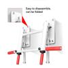 Dntum Fitness White Pull-ups Bar Home Horizontal Bar Sandbag Shelf Pull Up Bars Wall Parallel Bars Equipment Loading Weight 600kg White-97.5x56x31.7cm view 4