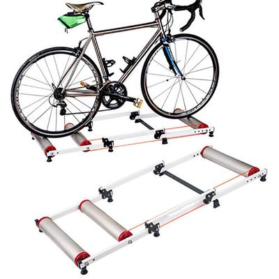 Dntum Home Use Bike Trainer Stand for Mountain Road Bikes Adjustable Front Wheel Bracket for Indoor Training for Most Types of Bike Exercise Fitness Stationary Frame
