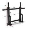 Dntum Fitness Pull-up Equipment Wall Mounted Horizontal Bar Indoor Parallel Bars Sandbag Shelf Multi-Functional Equipment White-98x66x22cm view 4