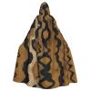 WHJYMX Big Snake Skin Printing Halloween Adult Hooded Cloak for Party Decoration and Costumes view 1