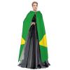WHJYMX Brazilian flag Printing Halloween Adult Hooded Cloak for Party Decoration and Costumes view 3