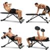 Dntum Weight Bench Dumbbell Weight Lifting Weightlifting Bed, Indoor Adjustable Sit-ups Fitness Equipment Folding Bench Stool Fitness Chair Supine Board view 2