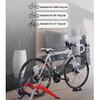 Dntum Exercise Bicycle Trainer Stand Indoor Magnetic Resistance 6 Levels Adjustable Wire Control Fold Home Sport Fitness Noise Reduction Stationary Exercise Steel Frame view 2