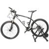 Dntum Foldable Steel Indoor Bicycle Trainer Portable Cycling Bike Training Stand Magnetic Reluctance Lower Noise Exercise Fitness, Load Bearing 135Kg, Black view 2