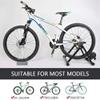 Dntum Foldable Steel Indoor Bicycle Trainer Portable Cycling Bike Training Stand Magnetic Reluctance Lower Noise Exercise Fitness, Load Bearing 135Kg, Black view 3