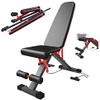 Dntum Folding Weight Table Dumbbell Bench Dumbbell Stool Abs Sit Ups Fitness Equipment Home Abdomen Bird Sports Chair Adjustable Multifunctional Fitness Bench Black-107 * 33.5 * 44.5cm view 1