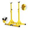 Dntum Adjustable Benches Squat Rack Split Barbell Shelf Yellow Weight Bench Professional Bench Press Fitness Equipment Adjustable Shelf Stand Benches,Fat Burning Black-61 * 46 * 146cm view 2