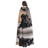 WHJYMX Cute Black Pug Dog Printed Halloween Adult Hooded Cloak for Cosplay Costumes and Theme Parties view 4