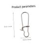 Toddmomy 100pcs Stainless Steel Fishing Snaps Snap Connectors for Lures Swivel Clips Clips view 2