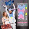 Abaodam 2 Sets Adult Baby Costume for Men Women, Big Baby Costume Accessories with Giant Pacifier, Bonnet Hat & Bib, Prank Gifts for Bachelor Party & Gender Reveal Ideas view 2