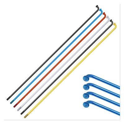 USZHAOGJING 32 PCS Multi Sizes Steel Spokes with Nipples Bicycles Spokes Wires Bike Repair Replacement 14G Steel bar(259mm red)