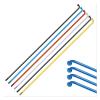 USZHAOGJING 32 PCS Multi Sizes Steel Spokes with Nipples Bicycles Spokes Wires Bike Repair Replacement 14G Steel bar(259mm red) view 1