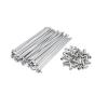USZHAOGJING 32 PCS Multi Sizes Steel Spokes with Nipples Bicycles Spokes Wires Bike Repair Replacement 14G Steel bar(259mm red) view 3