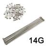 USZHAOGJING 32 PCS Multi Sizes Steel Spokes with Nipples Bicycles Spokes Wires Bike Repair Replacement 14G Steel bar(259mm red) view 4